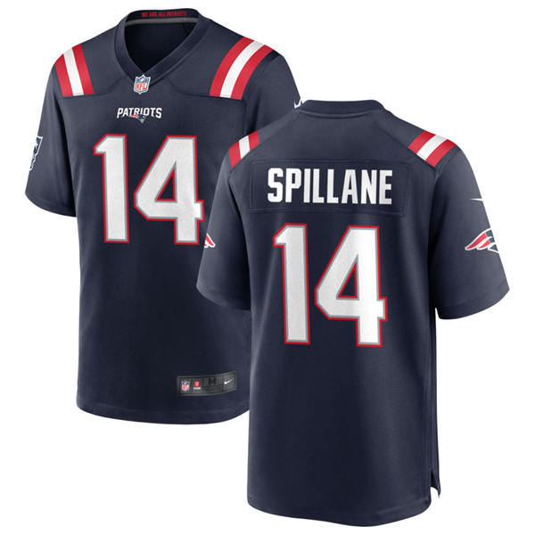 Mens New England Patriots #14 Robert Spillane Nike Navy Vapor F.U.S.E. Limited Jersey