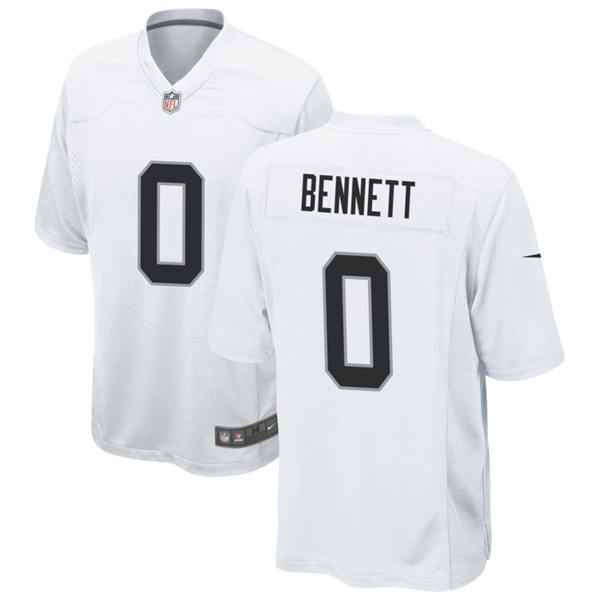 Youth Las Vegas Raiders #0 Jakorian Bennett  Nike White Limited Player Jersey