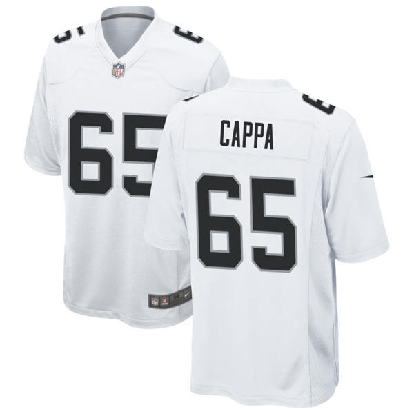 Men's Las Vegas Raiders #65 Alex Cappa Nike White Vapor F.U.S.E. Limited Player Jersey