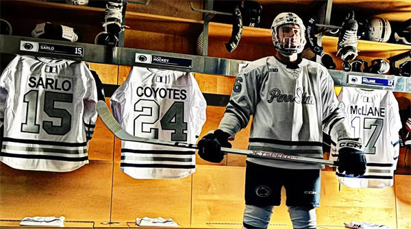 Mens Youth Penn State Nittany Lions Custom  2024 ahead of the annual Wear White Hockey Game Jersey