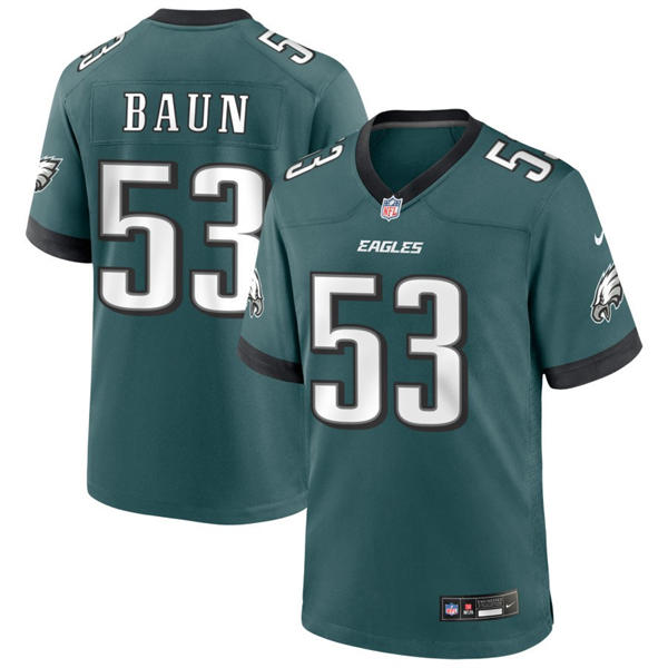 Youth Philadelphia Eagles #53 Zack Baun Nike Midnight Green Limited Jersey