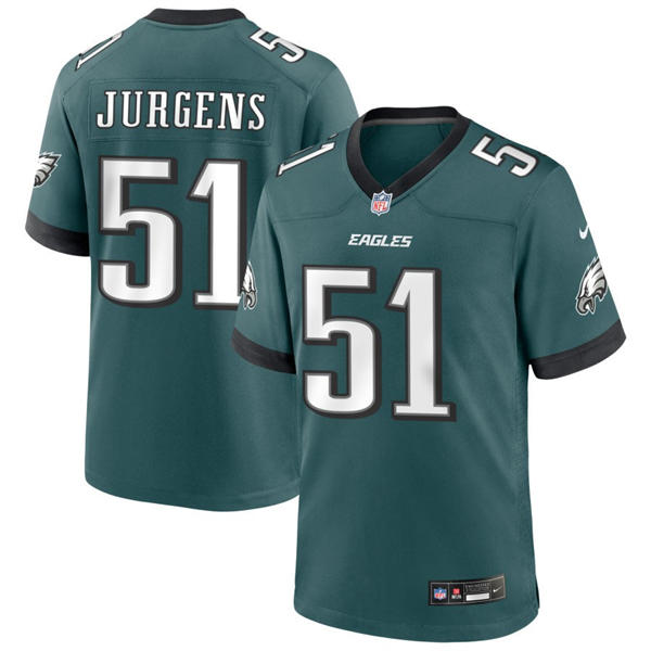 Youth Philadelphia Eagles #51 Cam Jurgens Nike Midnight Green  Limited Jersey  