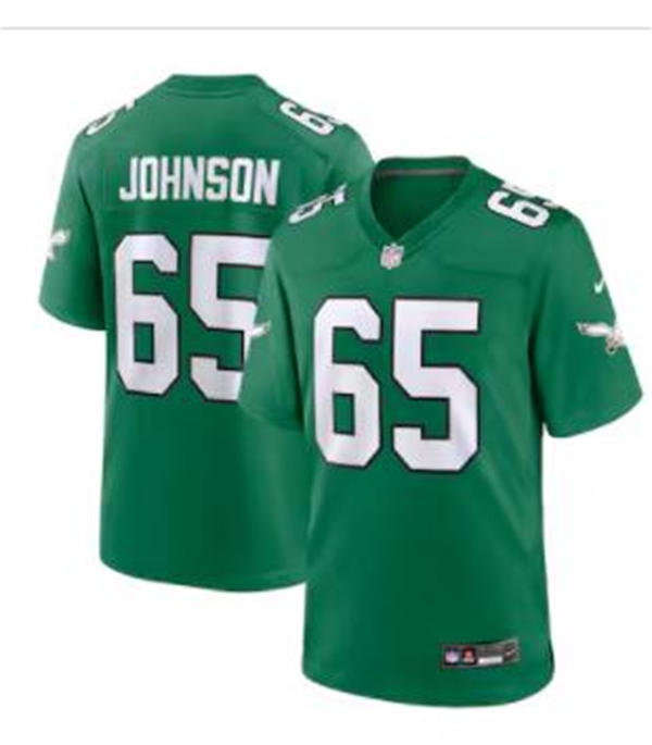 Youth Philadelphia Eagles #65 Lane Johnson Nike Kelly Green Retro  Limited Jersey  