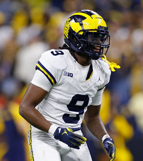 Mens Youth Michigan Wolverines #9 Rod Moore White College Football Game Jersey