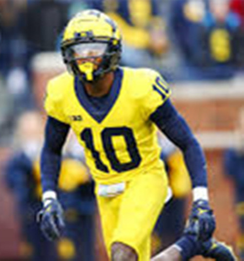 Mens Youth Michigan Wolverines #10 Zeke Berry Gold College Football Game Jersey