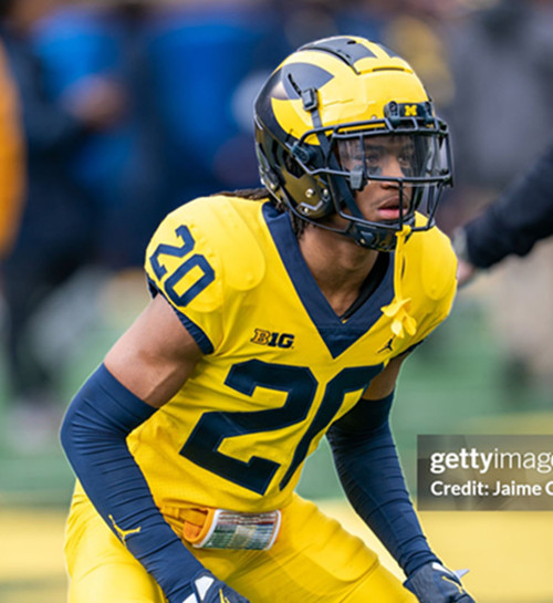 Mens Youth Michigan Wolverines #20 Jyaire Hill Gold College Football Game Jersey