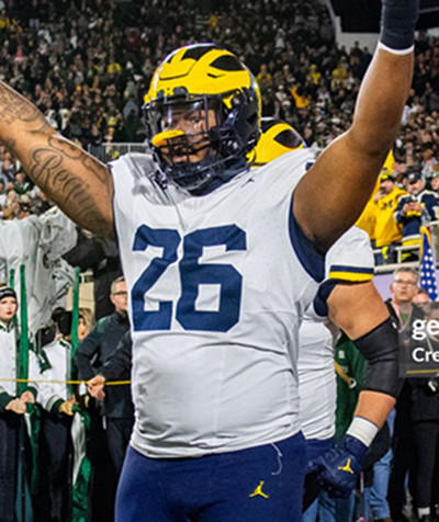 Mens Youth Michigan Wolverines #26 Rayshaun Benny White College Football Game Jersey