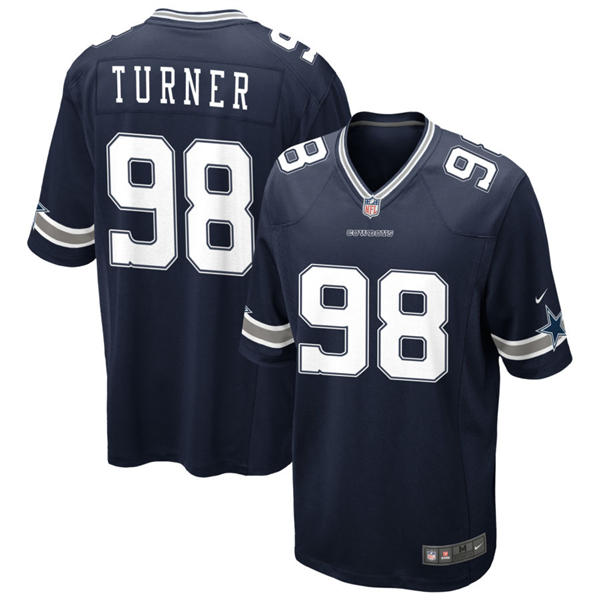 Mens Dallas Cowboys #98 Payton Turner Nike Navy Vapor F.U.S.E. Limited Jersey