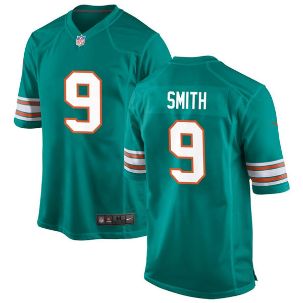 Mens Miami Dolphins #9 Jonnu Smith Nike Aqua Alternate F.U.S.E. Vapor Limited Jersey