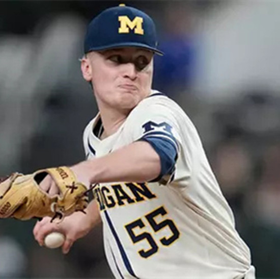 Mens Youth Michigan Wolverines #55  Mitch Voit Natunal  College Baseball Game Jersey