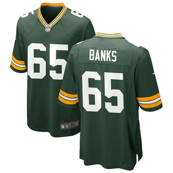 Mens Green Bay Packers #65 Aaron Banks Nike Green F.U.S.E. Vapor Limited Jersey