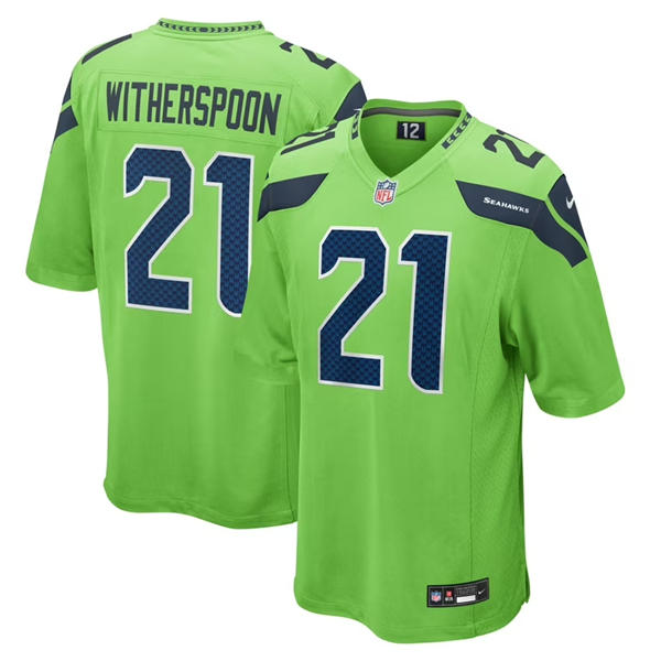 Men's Seattle Seahawks #21 Devon Witherspoon Nike Neon Green Alternate Vapor F.U.S.E. Limited Jersey