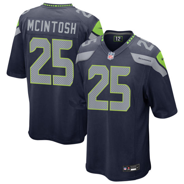 Men's Seattle Seahawks #25 Kenny McIntosh Nike Navy Team Color Vapor F.U.S.E. Limited Jersey