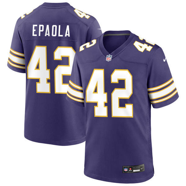 Men's Minnesota Vikings #42 Andrew DePaola Nike Purple Classic F.U.S.E. Limited Jersey