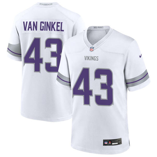 Men's Minnesota Vikings #43 Andrew Van Ginkel Nike White Alternate Vapor F.U.S.E. Winter Warrior Limited Jersey
