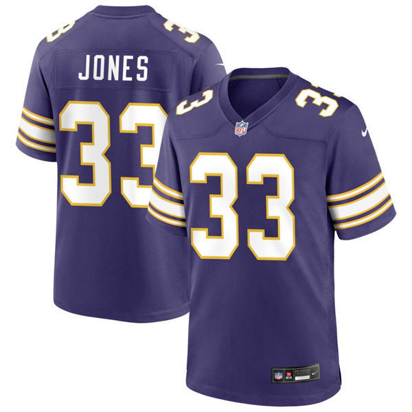 Youth Minnesota Vikings #33 Aaron Jones Nike Purple Classic Limited Jersey