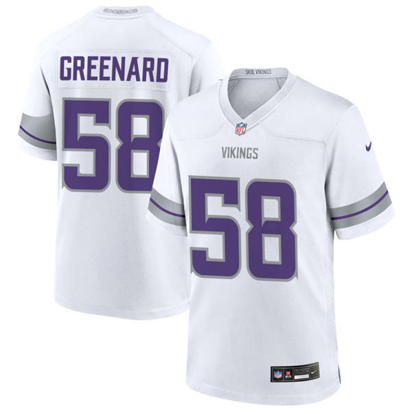 Youth Minnesota Vikings #58 Jonathan Greenard Nike White Alternate Winter Warrior Limited Jersey