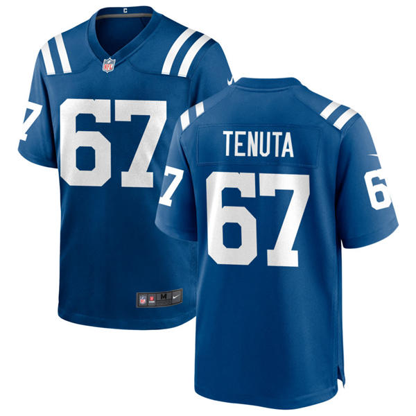 Mens Indianapolis Colts #67 Luke Tenuta Nike Royal F.U.S.E.Vapor Limited Player Jersey