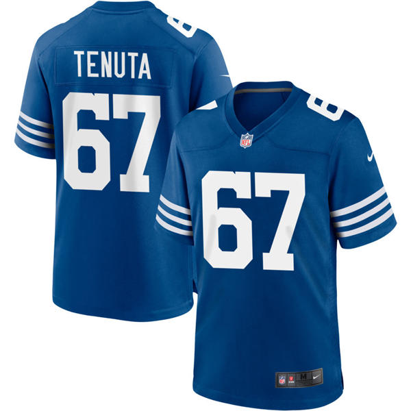 Mens Indianapolis Colts #67 Luke Tenuta Nike Royal Alternate Retro Vapor Limited Jersey