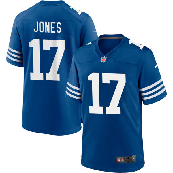 Mens Indianapolis Colts #17 Daniel Jones Nike Royal Alternate Retro Vapor Limited Jersey