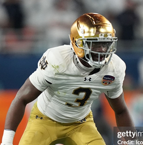 Mens Youth Notre Dame Fighting Irish #3 Jaylen Sneed 2025 White College Football Game Jersey