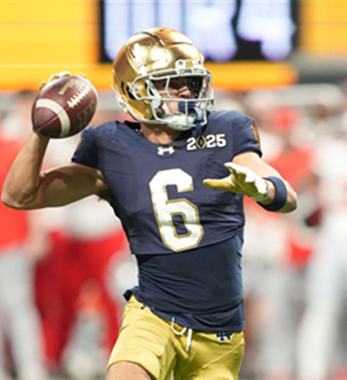 Mens Youth Notre Dame Fighting Irish #6 Jordan Faison 2025 Navy College Football Game Jersey