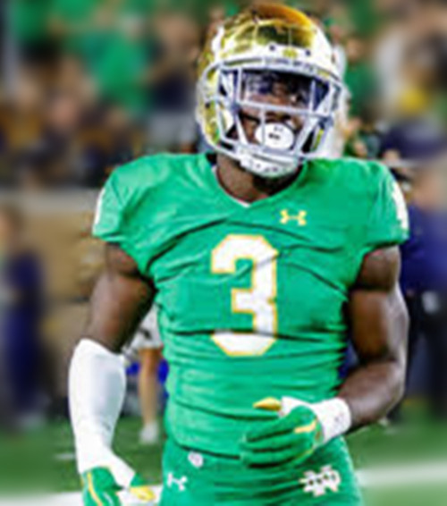 Mens Youth Notre Dame Fighting Irish #3 Jaylen Sneed Green White College Football Game Jersey