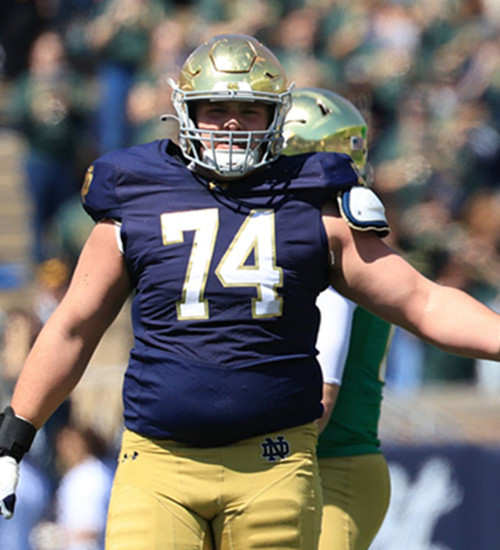 Mens Youth Notre Dame Fighting Irish #74 Billy Schrauth 2025 Navy College Football Game Jersey