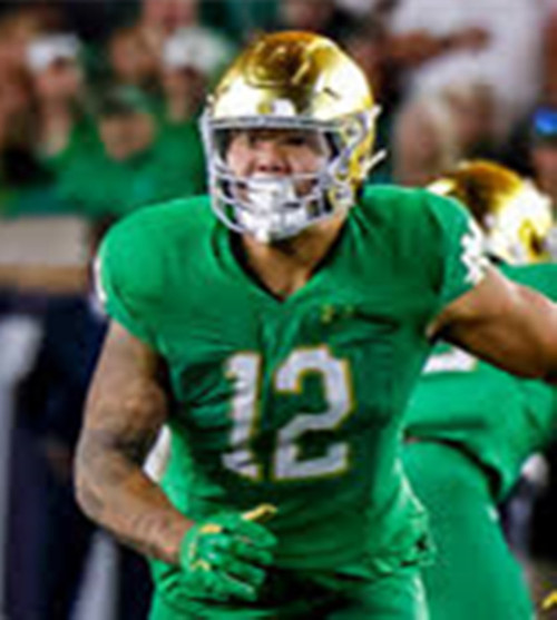 Mens Youth Notre Dame Fighting Irish #12 Jordan Botelho Green White College Football Game Jersey