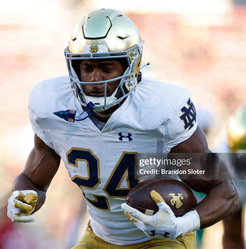 Mens Youth Notre Dame Fighting Irish #24 Jadarian Price 2025 White College Football Game Jersey