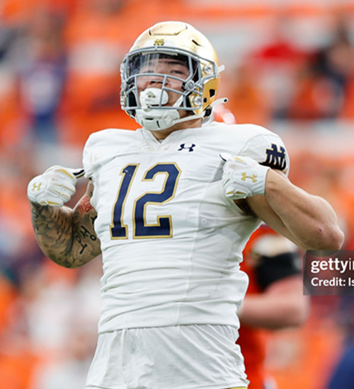 Mens Youth Notre Dame Fighting Irish #12 Jordan Botelho 2025 White College Football Game Jersey