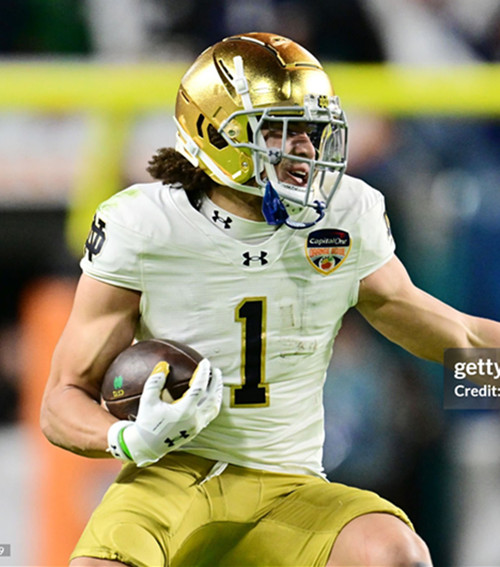 Mens Youth Notre Dame Fighting Irish #1 Jaden Greathouse 2025 White College Football Game Jersey