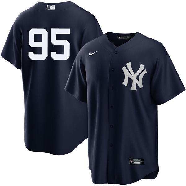 Mens New York Yankees #95 Oswaldo Cabrera Nike Navy Alternate Limited Player Jersey