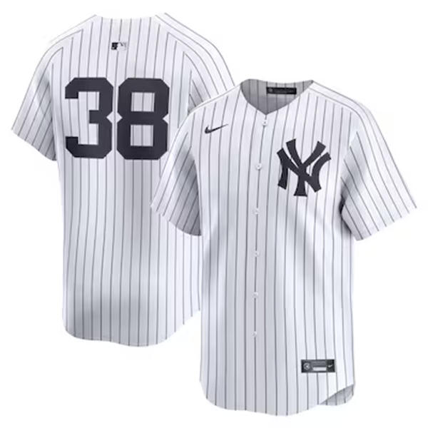 Mens New York Yankees #38 Devin Williams Nike White Home Limited Player Jersey