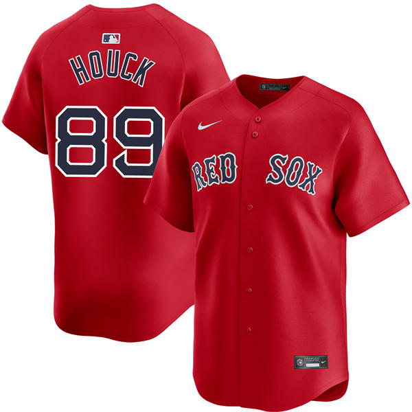 Mens Boston Red Sox #89 Tanner Houck Nike Red Alternate with Name Limted Jersey