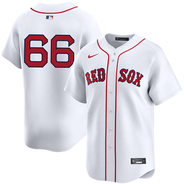 Mens Boston Red Sox #66 Brayan Bello Nike White Home Limted Player Jersey