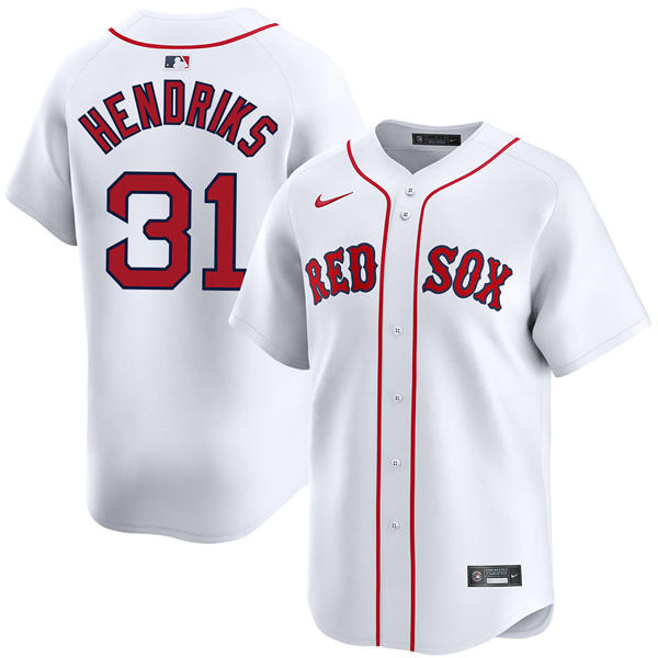 Mens Boston Red Sox #31 Liam Hendriks Nike White Home with Name Limted Jersey