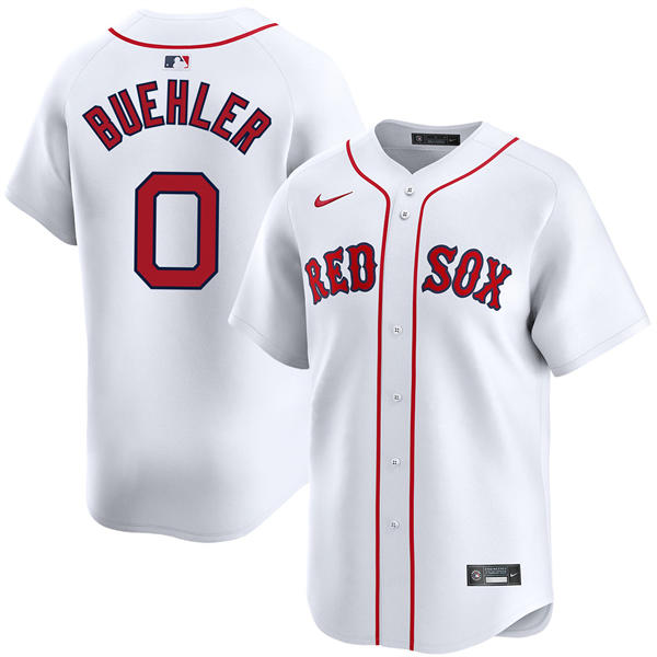 Mens Boston Red Sox #0 Walker Buehler Nike White Home with Name Limted Jersey