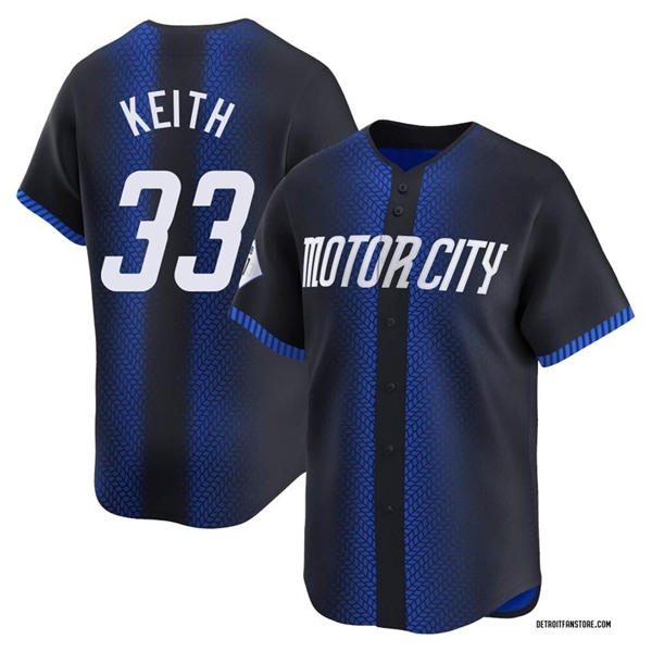 Men's Detroit Tigers #33 Colt Keith Nike Navy City Connect Limited Jersey