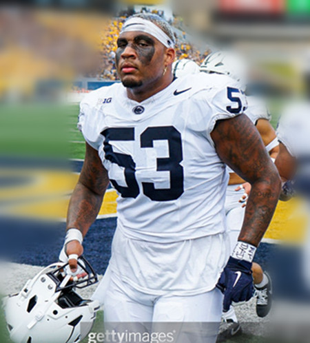 Mens Youth Penn State Nittany Lions #53 Nick Dawkins White College Football Game Jersey