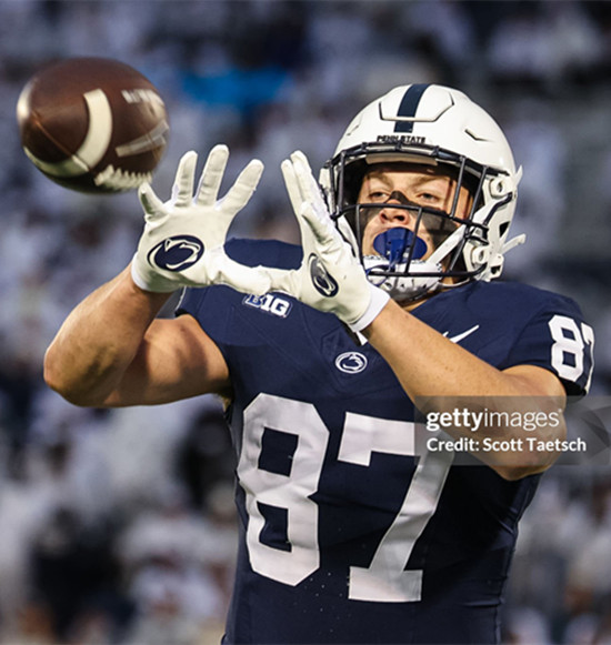 Mens Youth Penn State Nittany Lions #87 Andrew Rappleyea Navy College Football Game Jersey