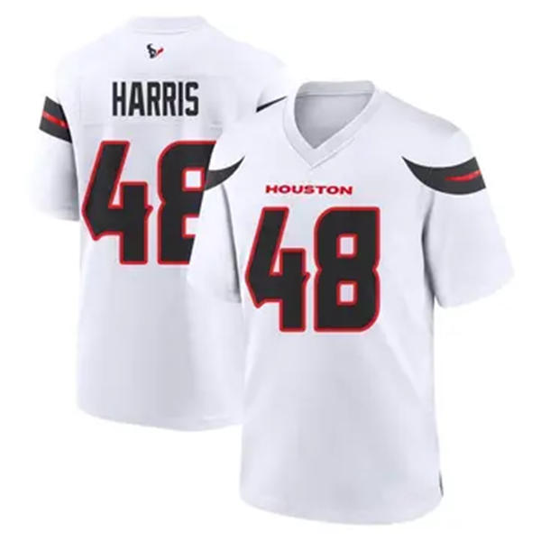 Men's Houston Texans #48 Christian Harris Nike White Vapor F.U.S.E. Limited Player Jersey