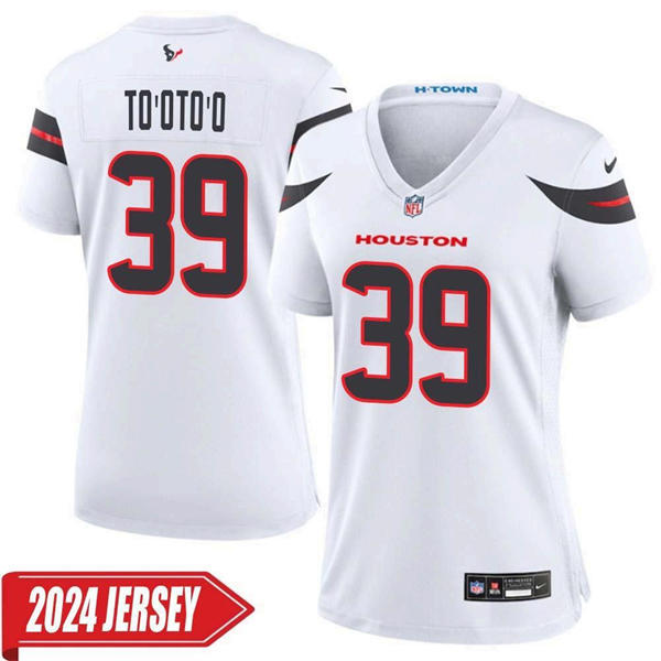 Men's Houston Texans #39 Henry To'oTo'o Nike White Vapor F.U.S.E. Limited Player Jersey