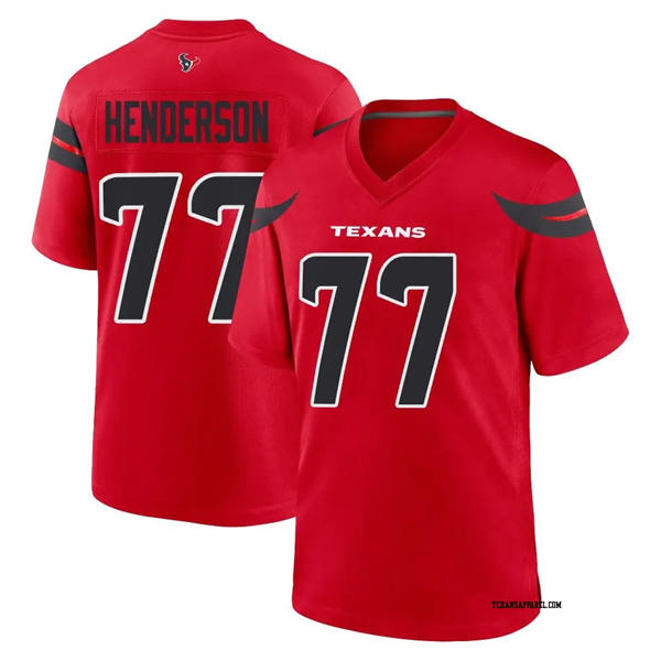Men's Houston Texans #77 LaDarius Henderson Nike Red Alternate F.U.S.E. Limited Player Jersey