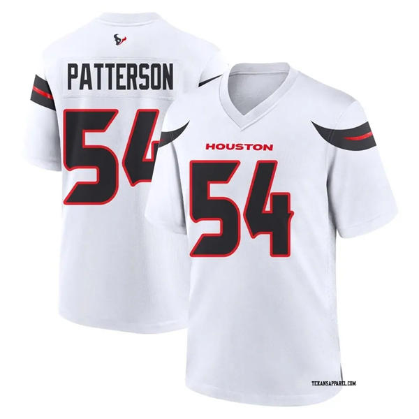 Men's Houston Texans #54 Jarrett Patterson Nike White Vapor F.U.S.E. Limited Player Jersey