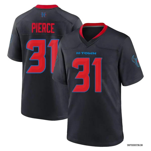 Men's Houston Texans #31 Dameon Pierce Nike Navy Red 2nd Alternate H-Town F.U.S.E. Limited Player Jersey