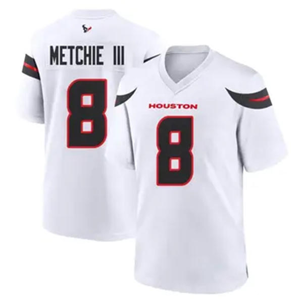 Men's Houston Texans #8 John Metchie III Nike White Vapor F.U.S.E. Limited Player Jersey