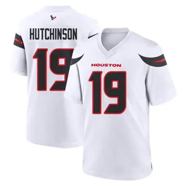 Men's Houston Texans #19 Xavier Hutchinson Nike White Vapor F.U.S.E. Limited Player Jersey