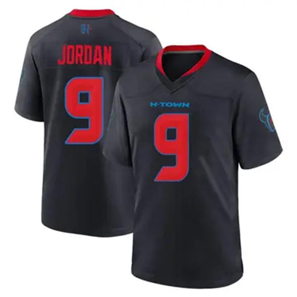 Mens Houston Texans #9 Brevin Jordan Nike Navy Red 2nd Alternate H-Town F.U.S.E. Limited Player Jersey