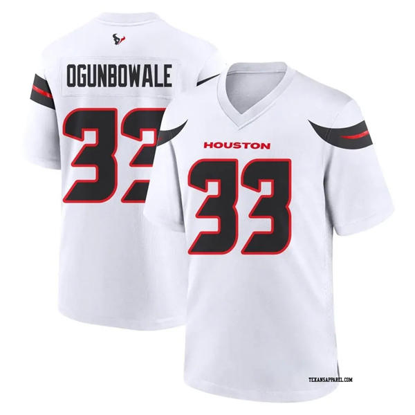Mens Houston Texans #33 Dare Ogunbowale Nike White Vapor F.U.S.E. Limited Player Jersey